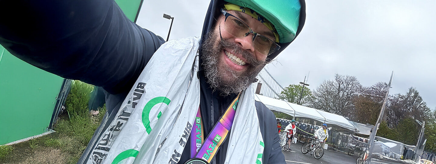 Man at a bike race