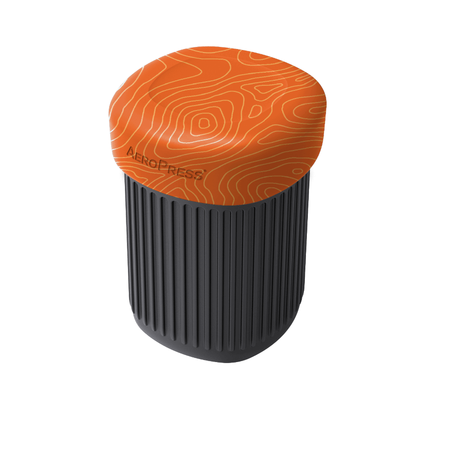 Orange lid on cup 