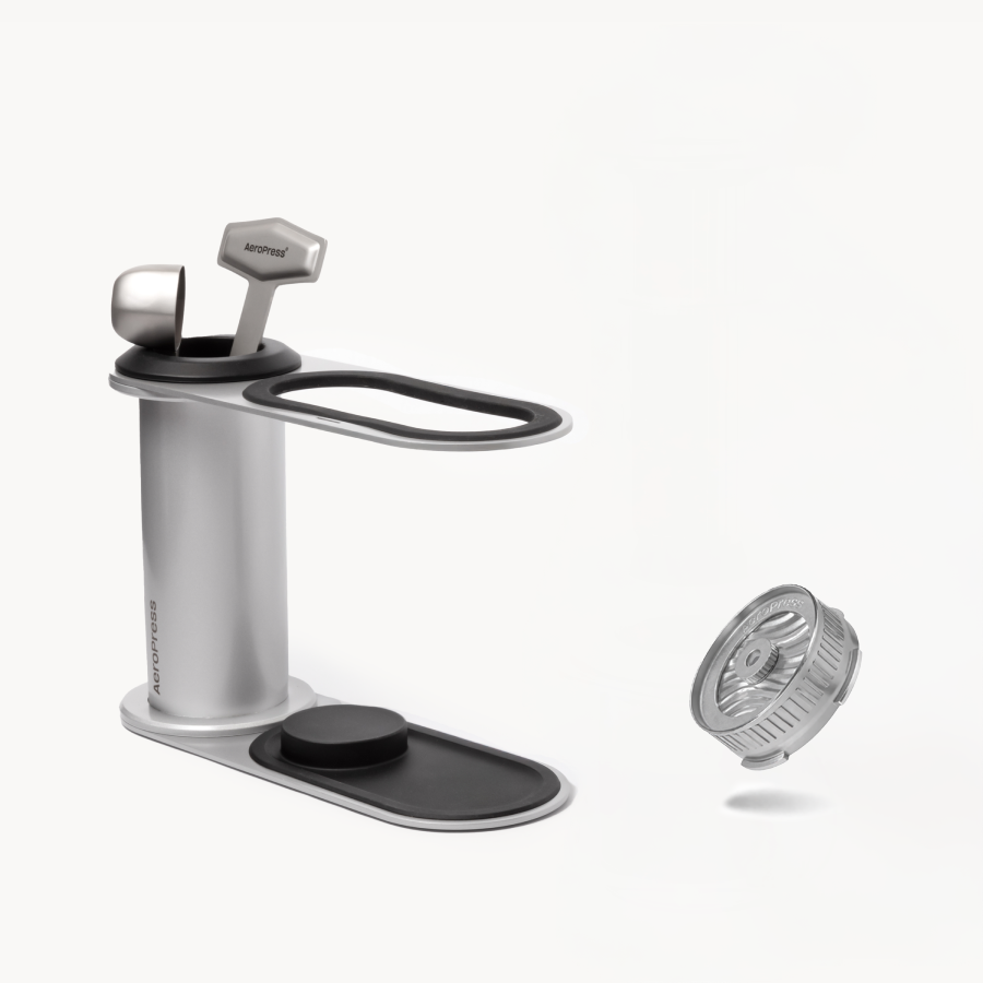 AeroPress Organizer Stand and Stainless Steel Flow Control 