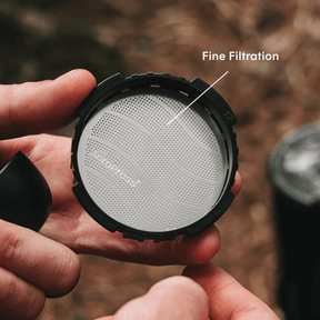 AeroPress Go Coffee Maker, Stainless Steel Filter, & Flow Control Filter Cap Bundle